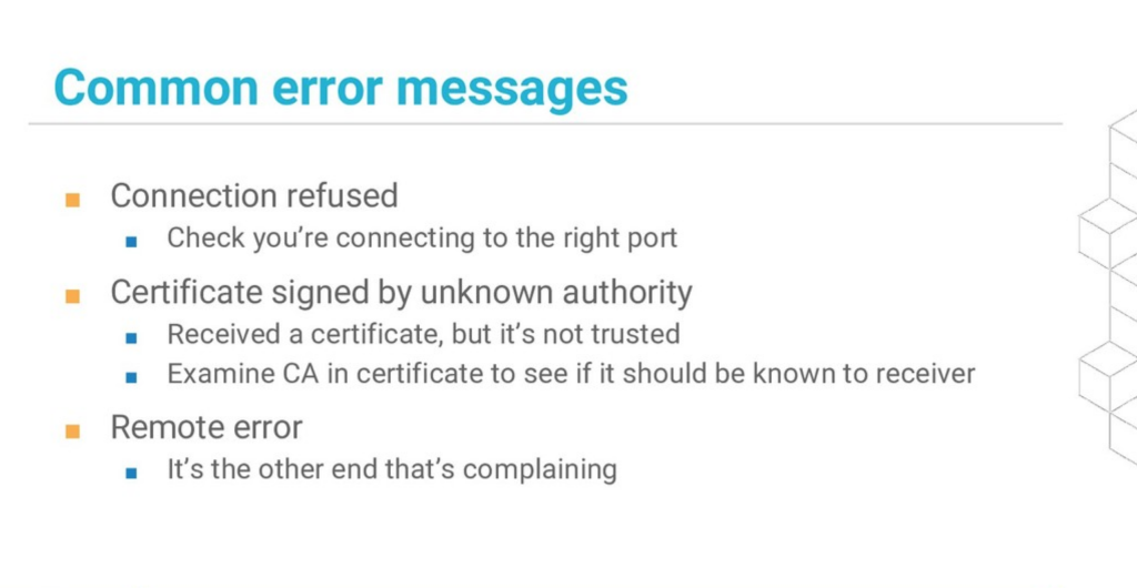 Common SSL errors